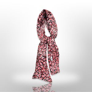 Lulla Scarf Women's Fashion Black/ Read and White.